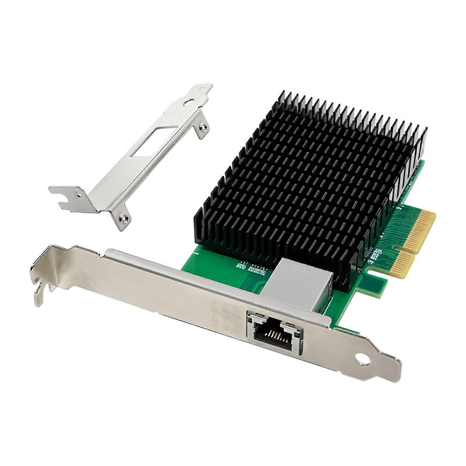 PCIeX4 10G Single Electrical Port Server Networking Card AQ107 RJ45 Server Ethernet Card for Laptops Computer