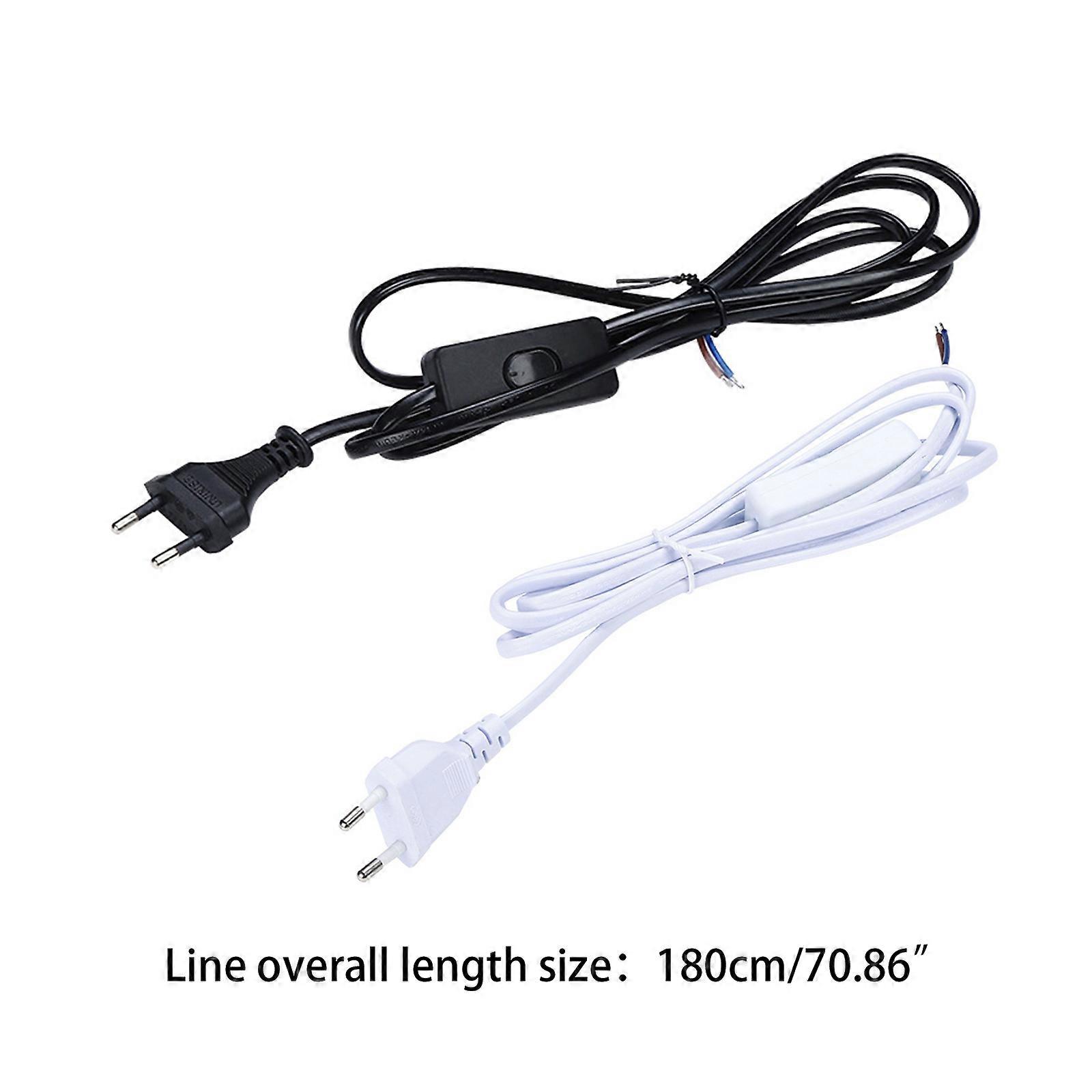 LED Tube Power Extension Cable with Switch EU Plug LED Light Switch Cable Wire