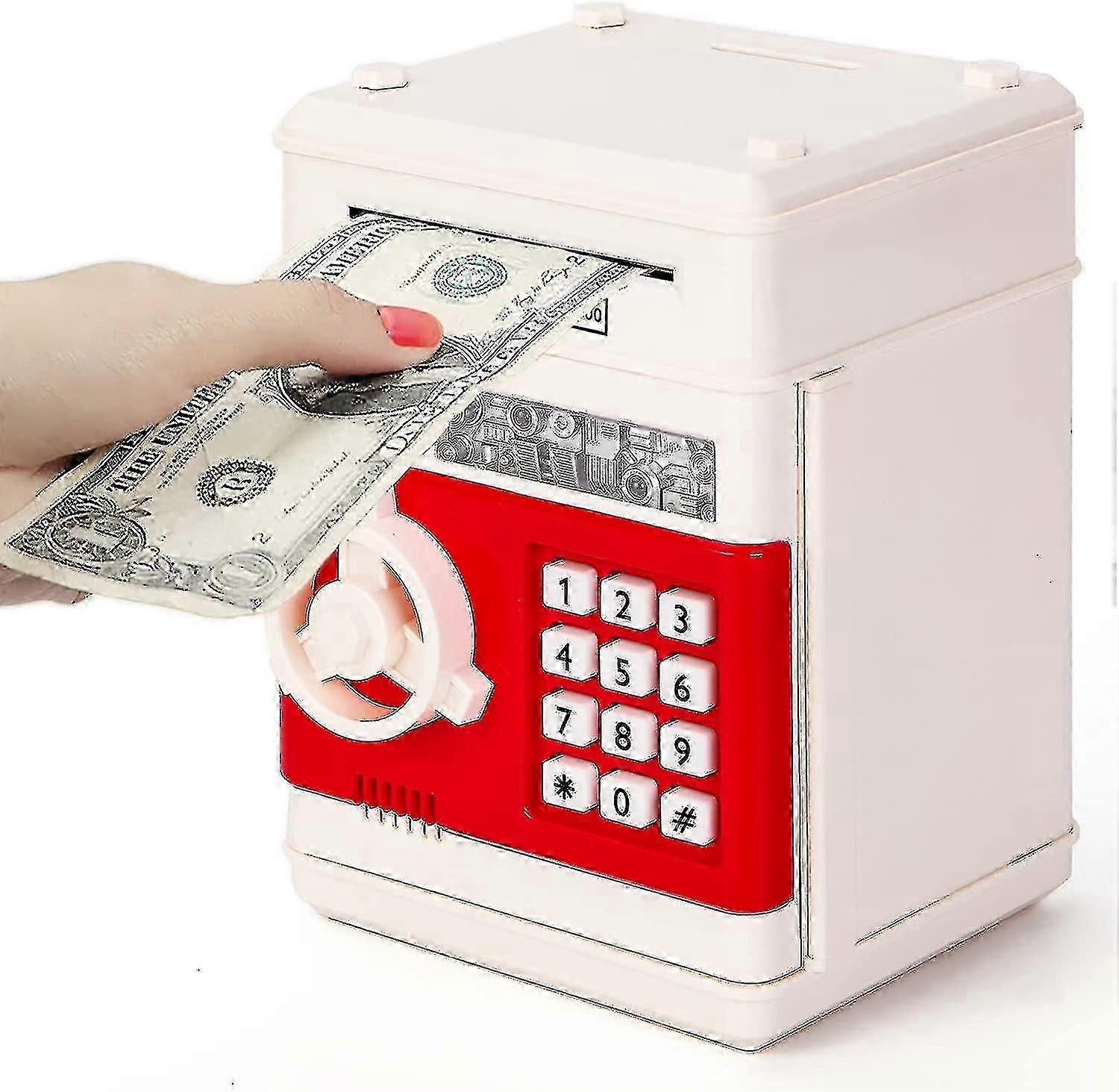 כספת לילדים אלקטרוני כספומט פיי בנקים תיבת חיסכון בכסף סיסמה כספומט צעצועי בנק מתנות יום הולדת - Quan