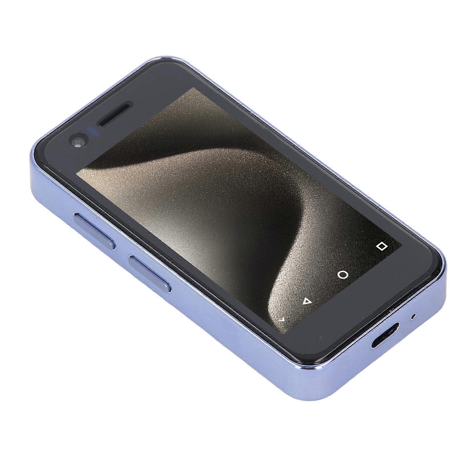 3.5 Inch Smartphone Dual SIM Dual Standby 4GB 64GB 2000mAh 5MP 8MP Cameras Face Unlock Small Touch Screen Phone for Android 10 Blue 