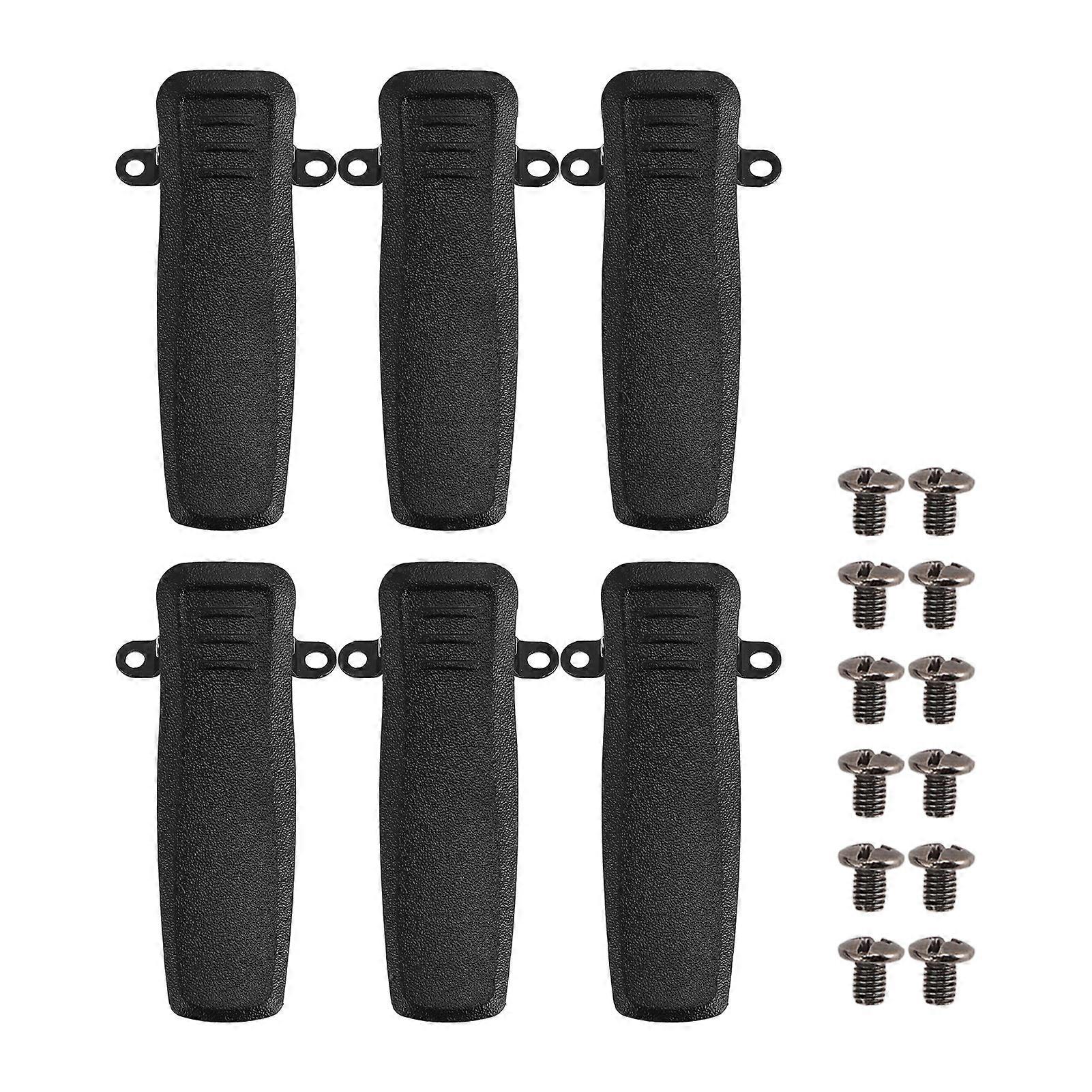 6PCS Portable ABS Metal Radio Belt Clip for Vertex Standard VX 181 - Easy Installation
