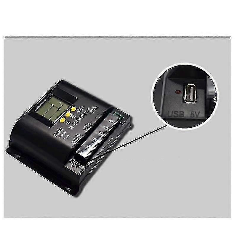 xjpwm 100a 12v 24v 36v 48v auto solcellepanel ladekontroller solcelle pv batterilader med lcd mppt-d