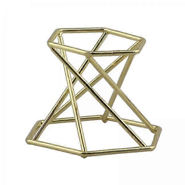 2X Glass Stand Display for Gemstone Geode Gold of Mineral