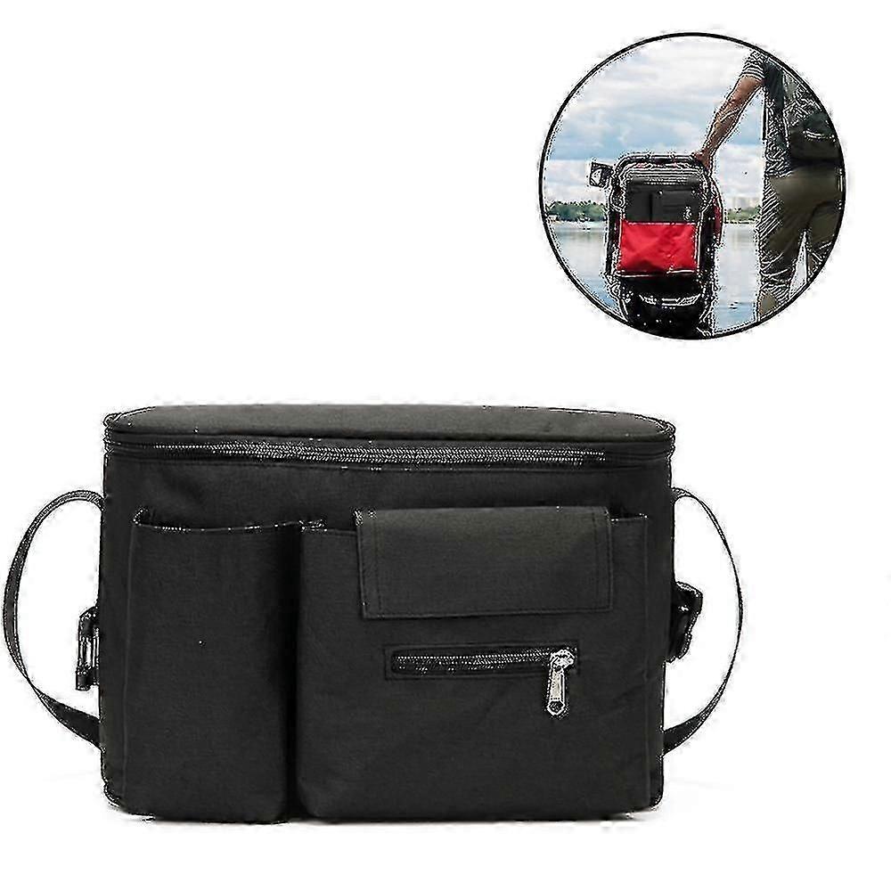 Large Universal Stroller Organizer with Waterproof Insulated Cup Holder