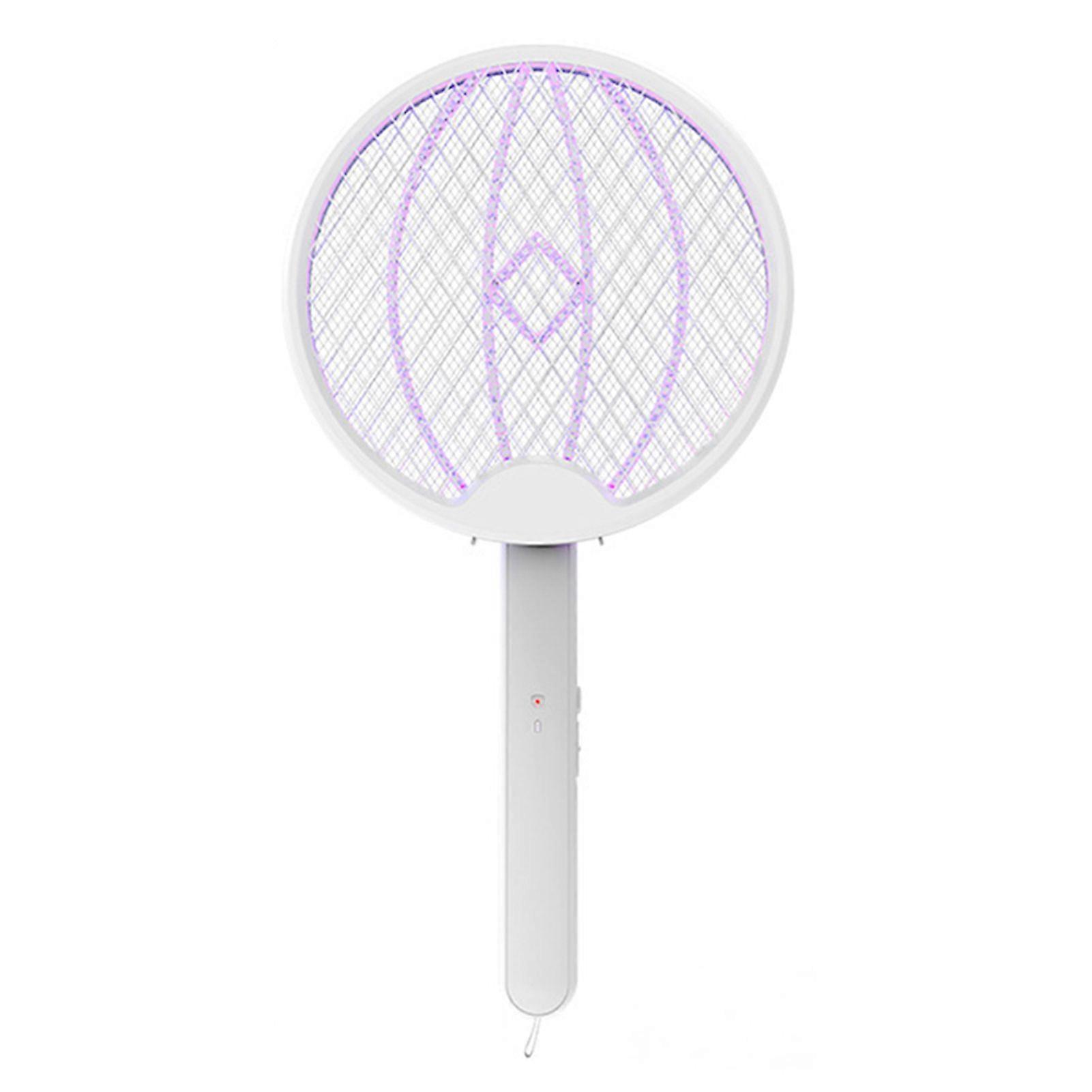 Foldable Electric Mosquito Swatter, Upgraded Quiet Fly Killer, USB Rechargeable Bug Zapper for Indoor Outdoor