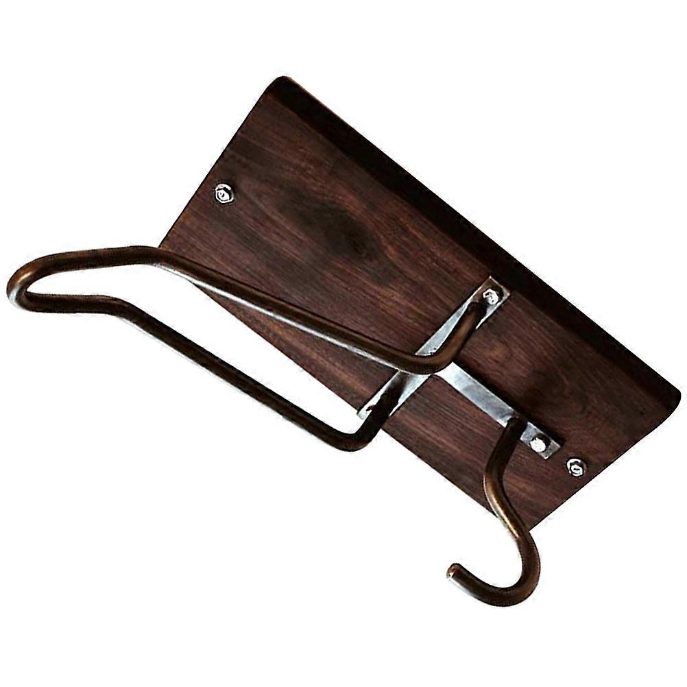 Premium Wooden & Metal Motorcycle Wall Mount Rack with Key Hook – Versatile Storage for Home, Garage, and Outdoor Use