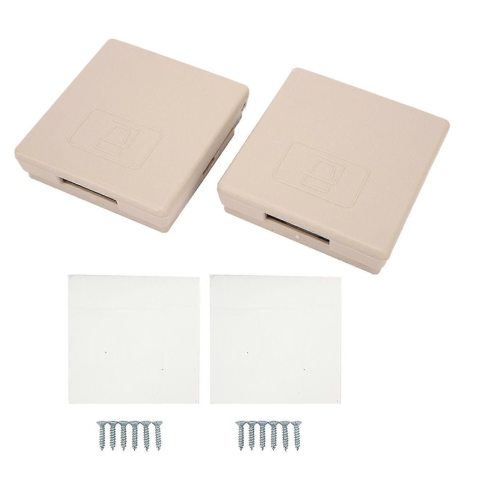 2PCS Foldable Cup Holder Waterproof Easy Clean Right Angle Car Water Bottle Holder Suitable for RV Camper SUV Beige