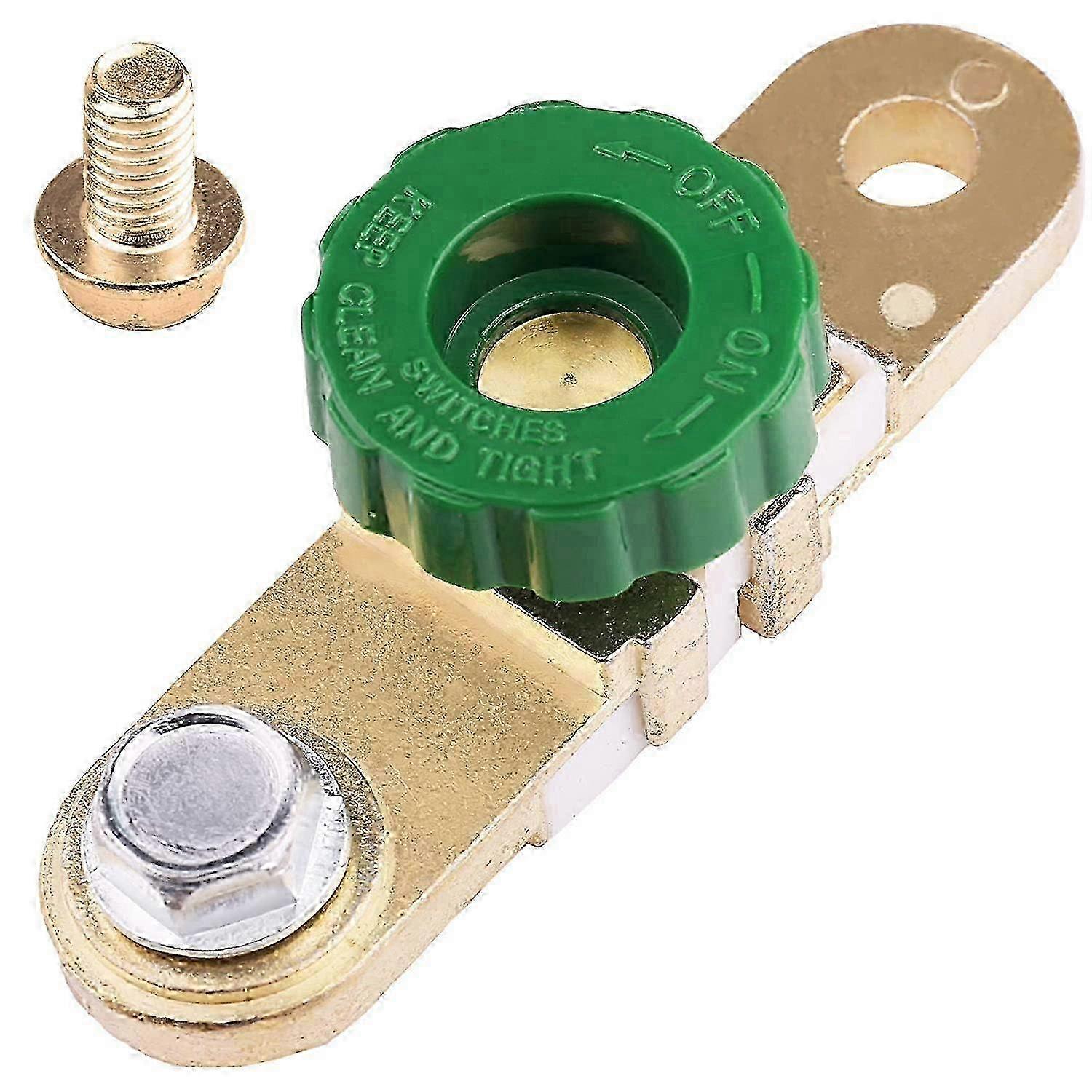 12V-24V Side Post Car Battery Disconnect Switch , Car Battery Terminal Link Switch, Battery Cutoff Shut Off Kill Switch (with Long Bolt) Edition 1107