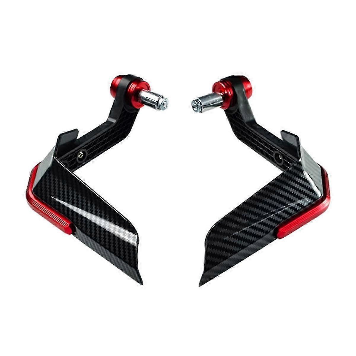 Motorcycle Handle Hand Guard Wind Protector Handlebar Handguard RedRed SZRH A-V