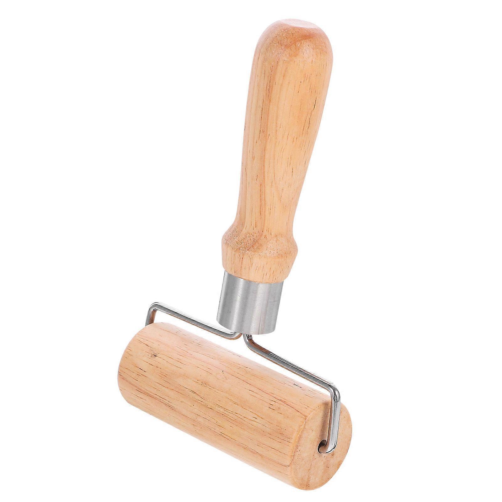 Roller Pin for Pizza Dough Multi-Functional Wooden Handle Design Home Baking 18.00X10.50X3.70CM 1Pack