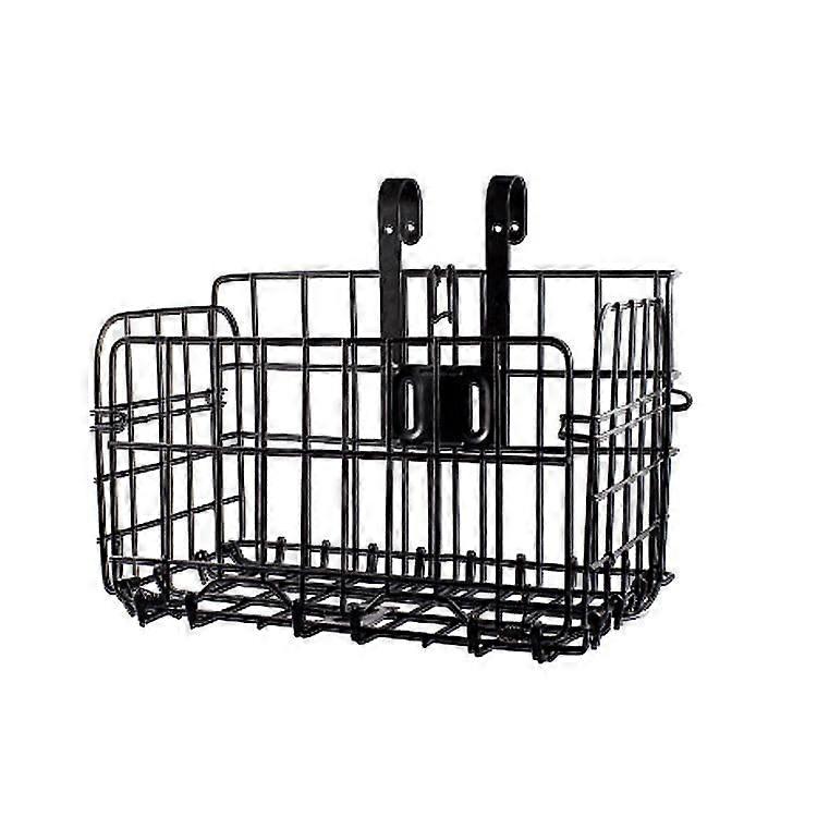 Folding Bike Front Basket with Liner Bag/with Quick Release Design Bicycle Frame Basket Removable Front Bag Style2
