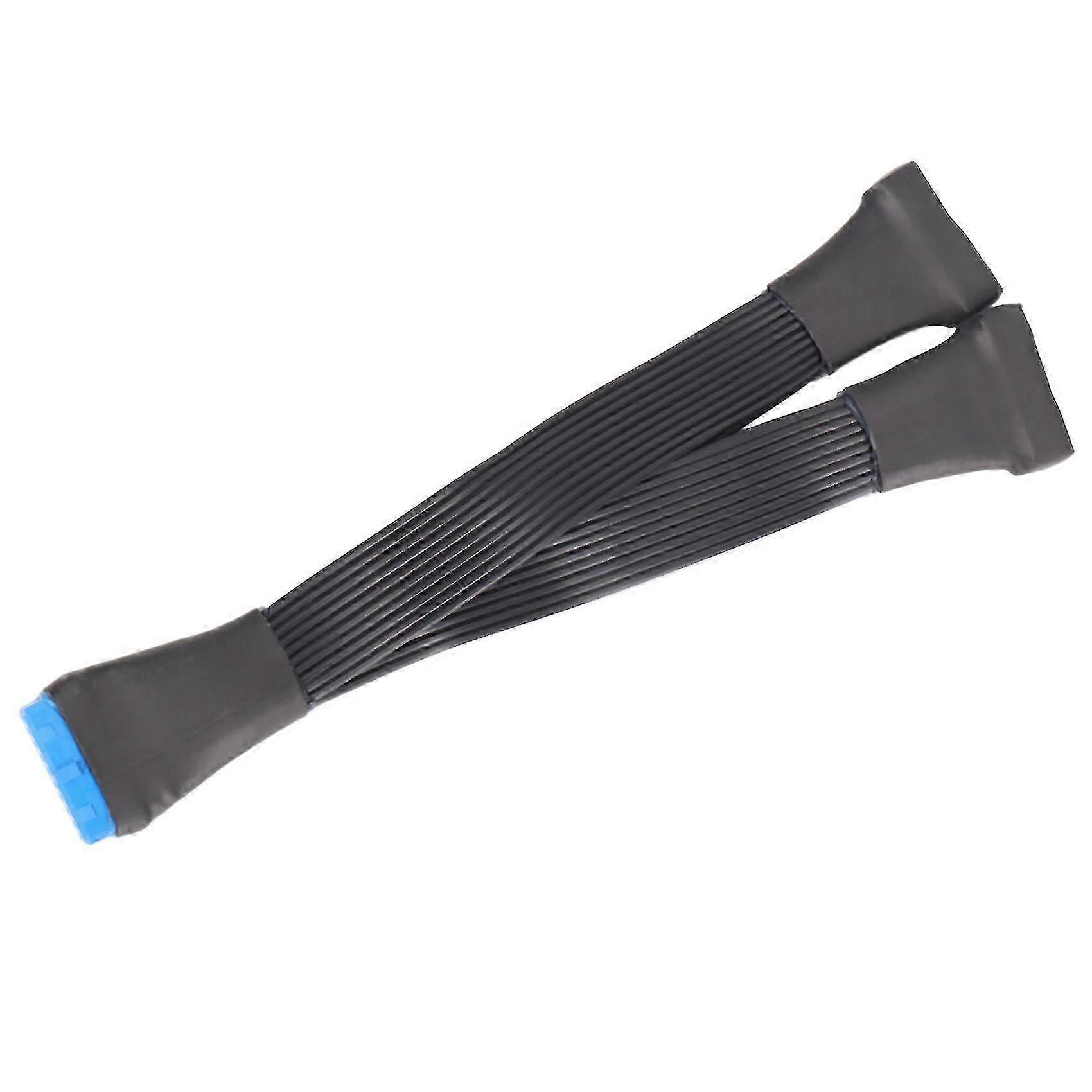 USB 3.0 19-Pin σε 20-Pin Splitter Power Extension Cable 12cm για επέκταση μητρικής πλακέτας/κύριας πλακέτας (1 έως 2)