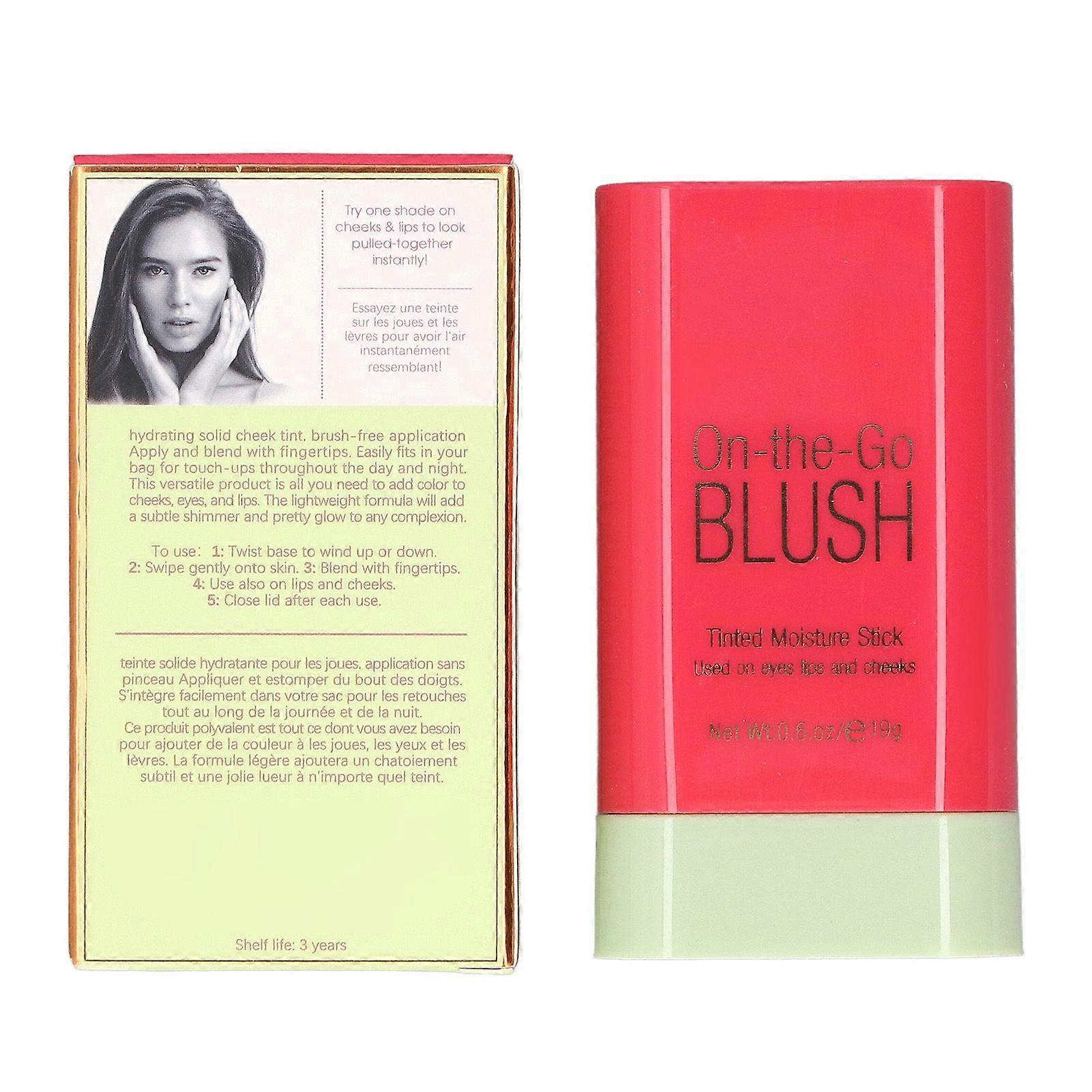 2025 Latest Model Blush Stick for Cheeks Matte Long Wearing Easy Application L...