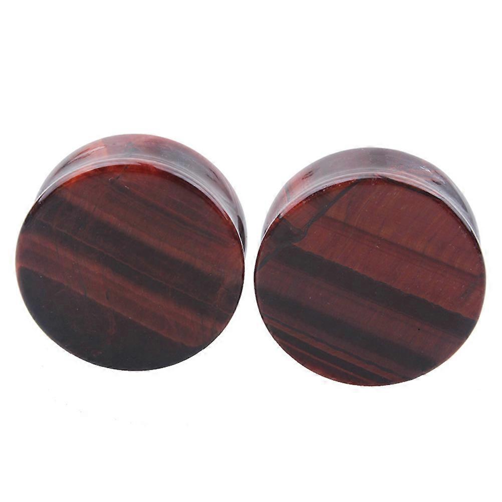 Flesh Tunnels Ear Piercing Stone Ear Plugs Club Evening Party 16mm Coffee Color Body Piercing 1Pcs