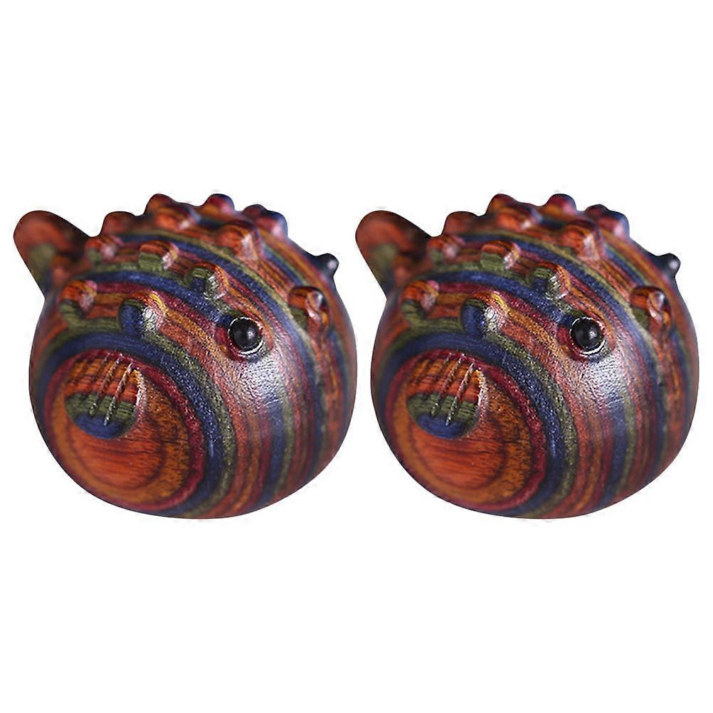 Household Globefish Decors Globefish Ornament Creative Globefish Decor Dining Table Bedside 2Pcs