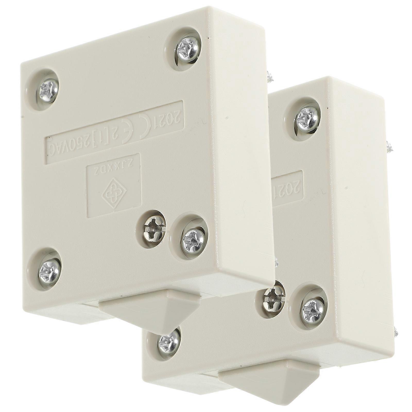 Door Activated Cabinet Light Furniture Light Control Rectangular Shape Kitchen Lighting 5.5X4.7cm Automatic Control 2Pcs