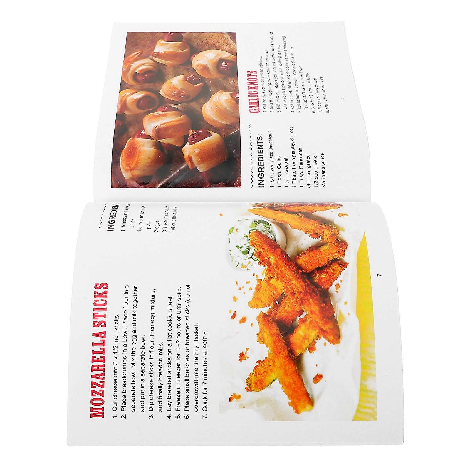 Air Fryer Recipe Book Cooking Guide Air Fryer Accessories Rectangle 6.7X6.7X0.1in 1Pack