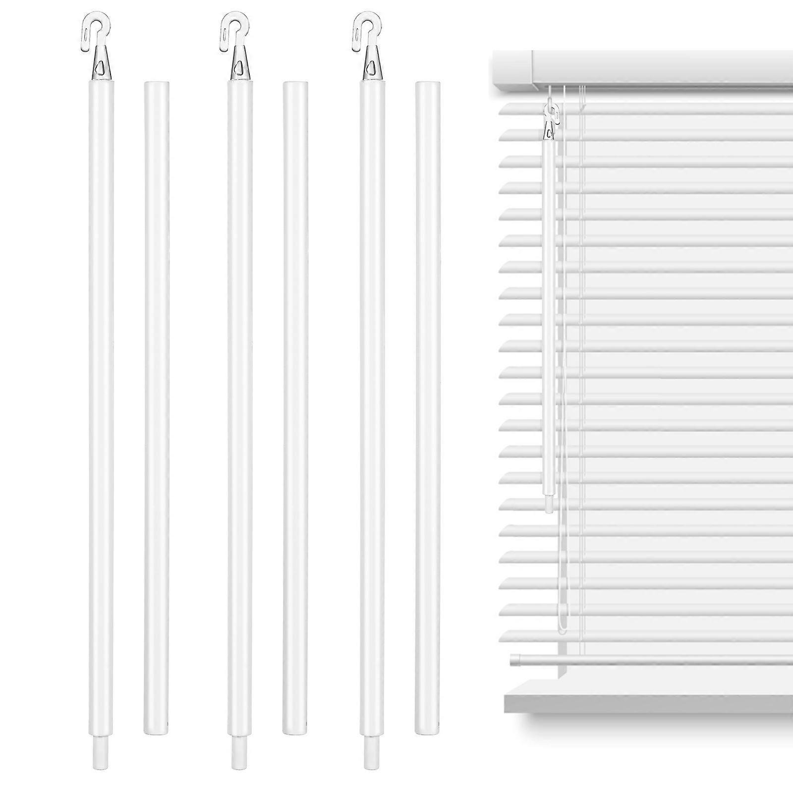 3pcs Replacement Blind Wands for Vertical Blinds – Easy Use Control Rods with Hook, Window Blind Accessories for Home Decor