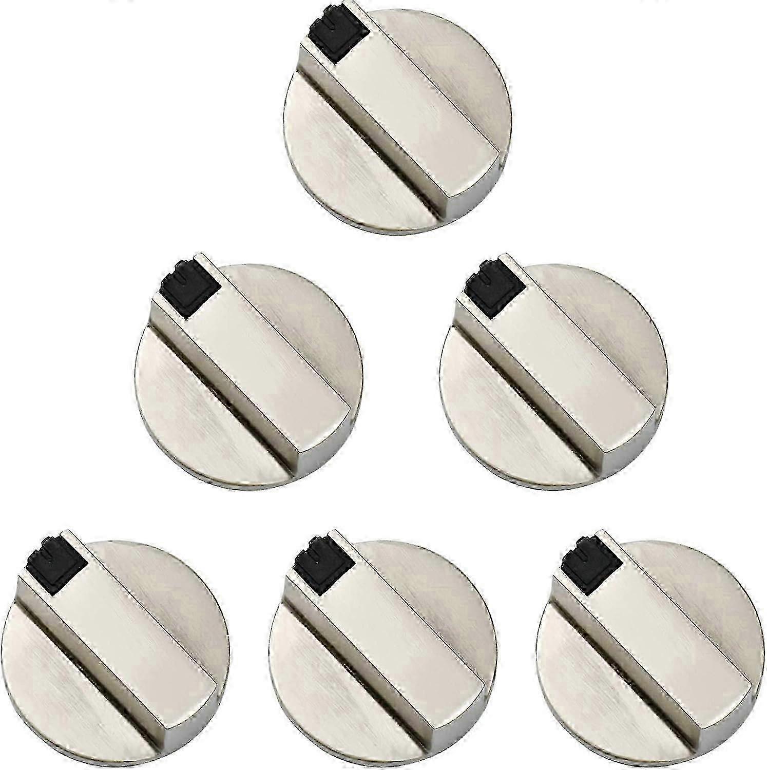 6Pcs 6mm Universal Hob Knobs for Gas Stove Oven Cooker Control Switch