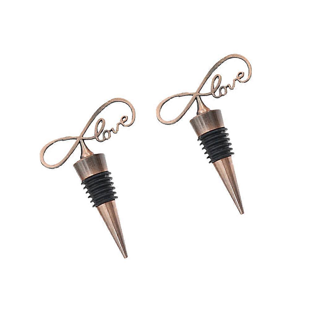 Plug Sealer Metal Creative Wedding present Home Use 11x4x2cm 2Pcs