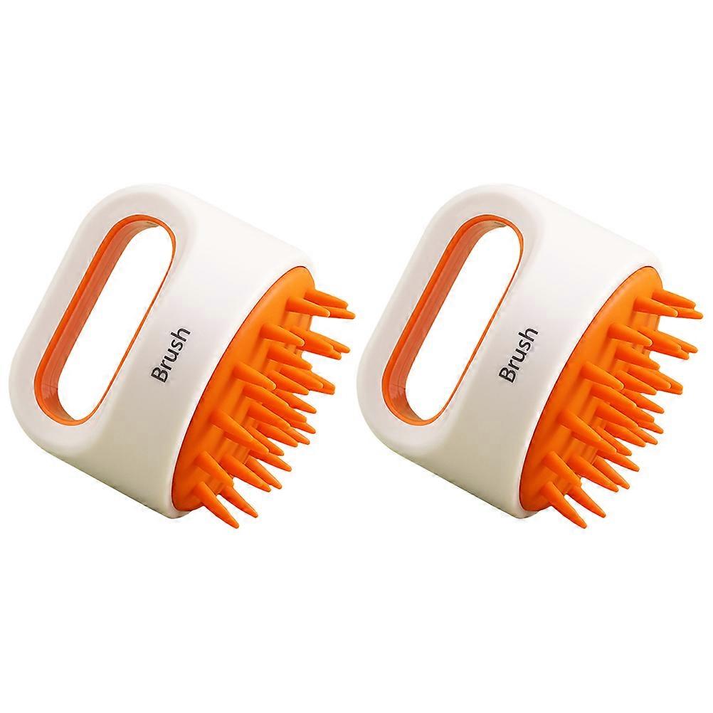 Worgeous 2pcs Bathing Shampoo Scalp Massage Brush Foaming Head