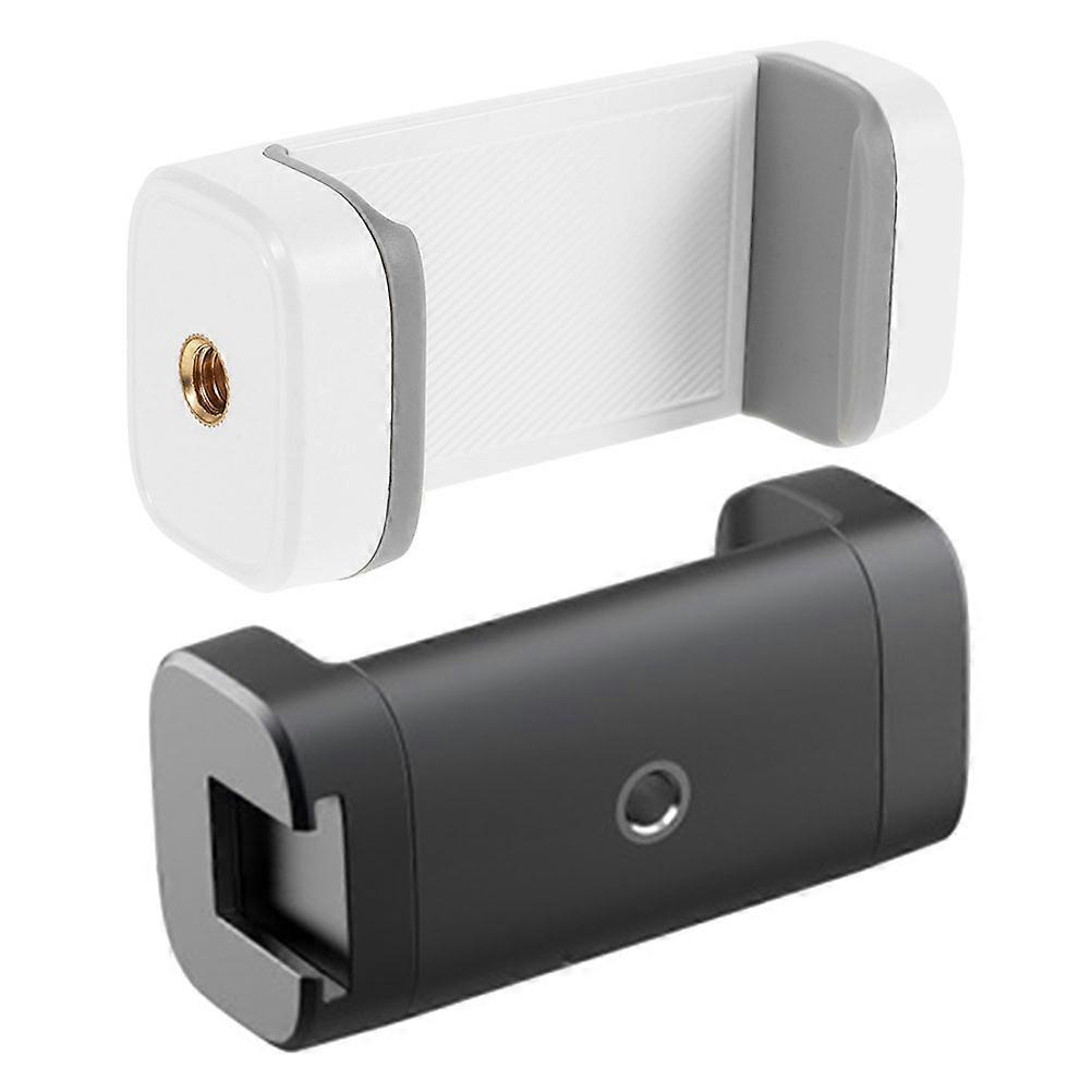 Lightweight Phone Tripod Mount Adapter Clip with Cold Shoe Holder for Live Streaming, Travel Photography, and Accessory Compatibility