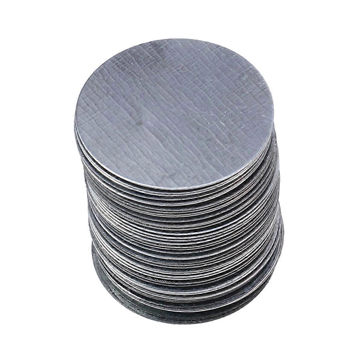 100pcs Round Adhesive Double Sided Iron Plates Eyeshadow Bottom Sheets for Women Girls Makeup Tool