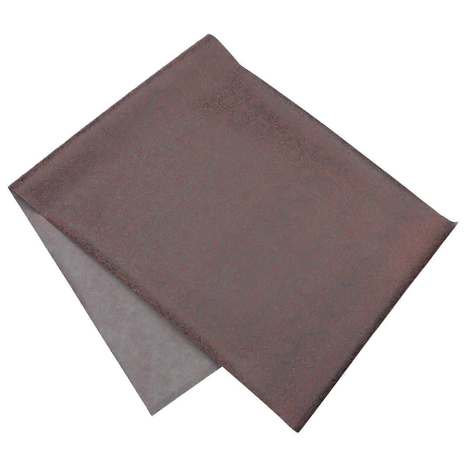 Artificial Leather Sheet Diy Crafts Sewing Home Decoration Brown 140.00X50.00X0.10CM Geometric Pattern Simple Color 1 Roll
