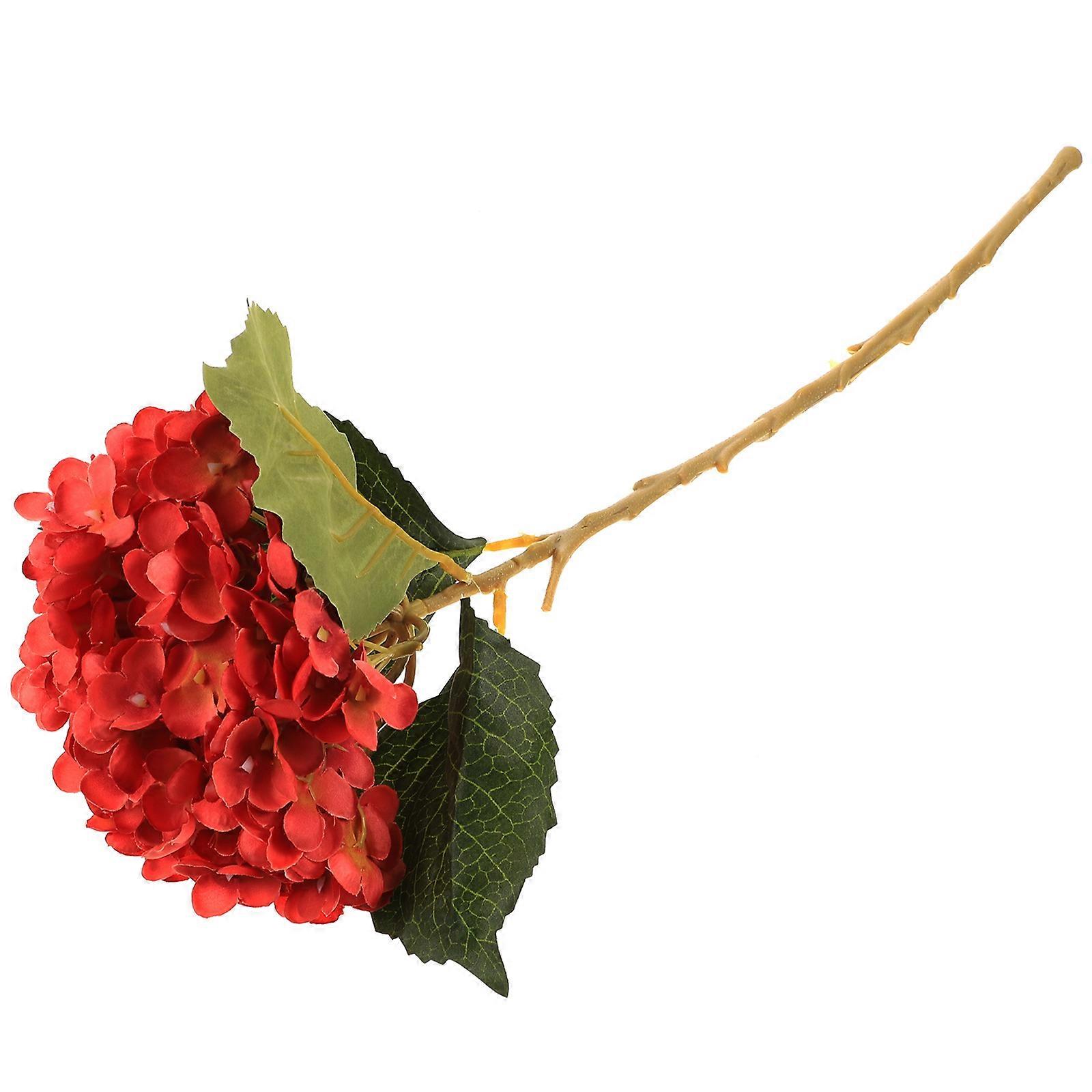 Fake Bouquet Hydrangea Stem Round Shape Bookstore Decor 1 Set