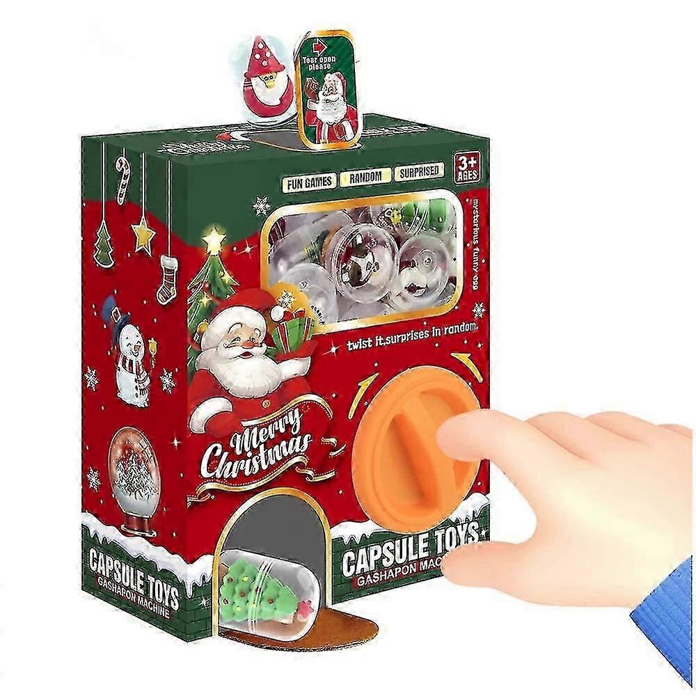 Ball Pits X'max Gift Christmas Toys Gashapon Machines With 6 Random Capsule Egg Twisting Machine Cardboard Box Surprise Blind--