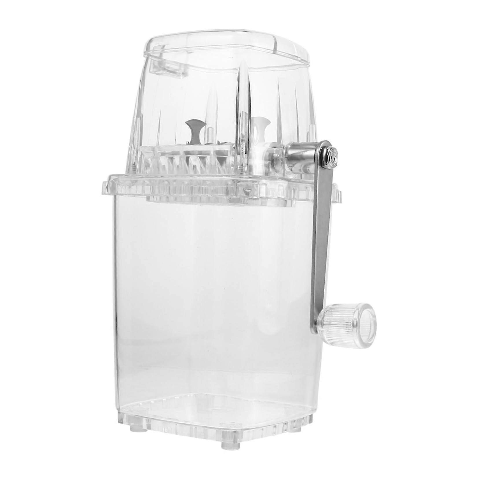 Ice Maker Hand Crank Ice Mill Snow Cone Machine Shaved Ice Tool