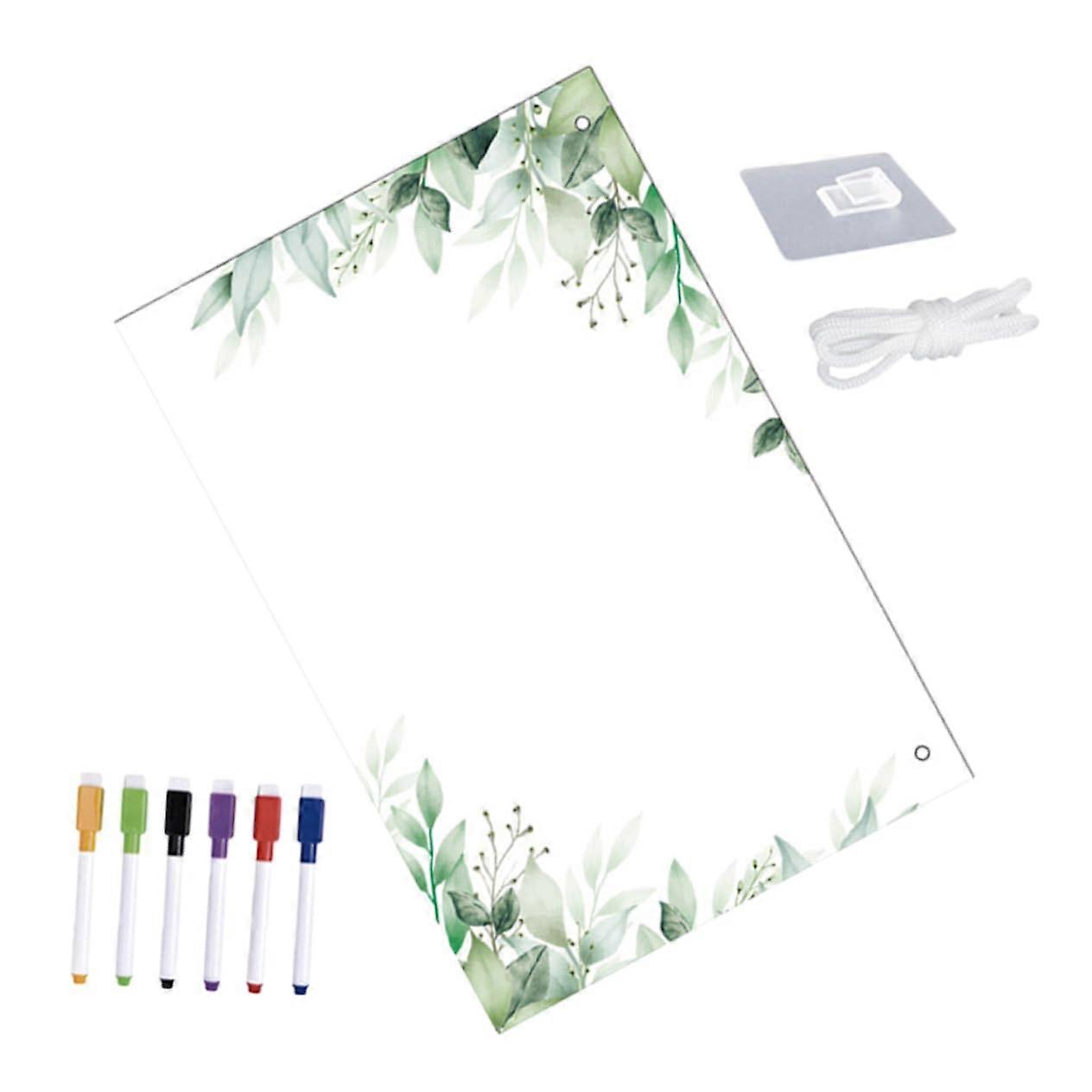 1 Set of Rewritable Message Board Memo Board Versatile Memo Board Dry Erase Calendar for Wall Calendar Dry Erase Acrylic Transparent