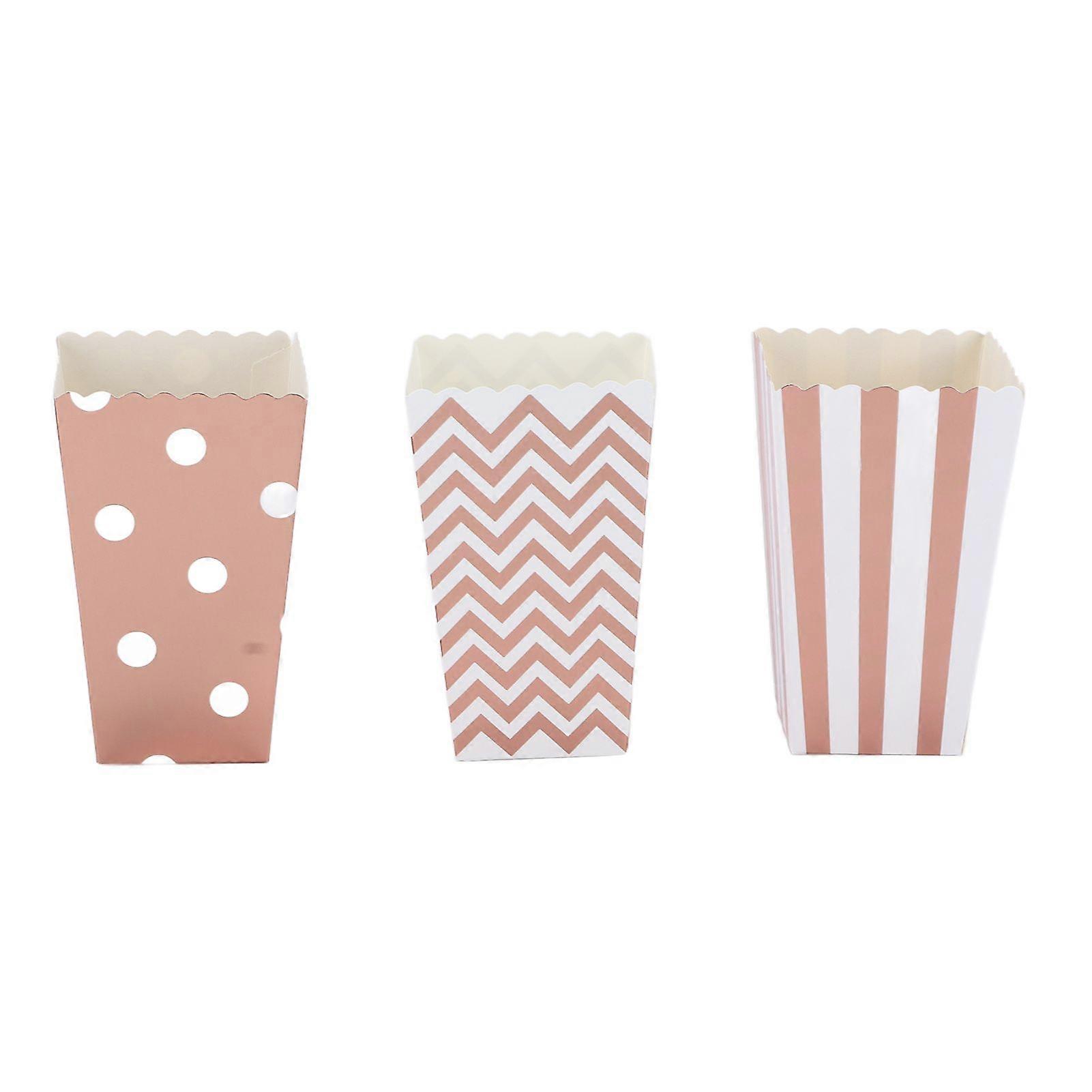 2025 Latest Model  36PCS Popcorn Boxes Paper Large Capacity Top Opening