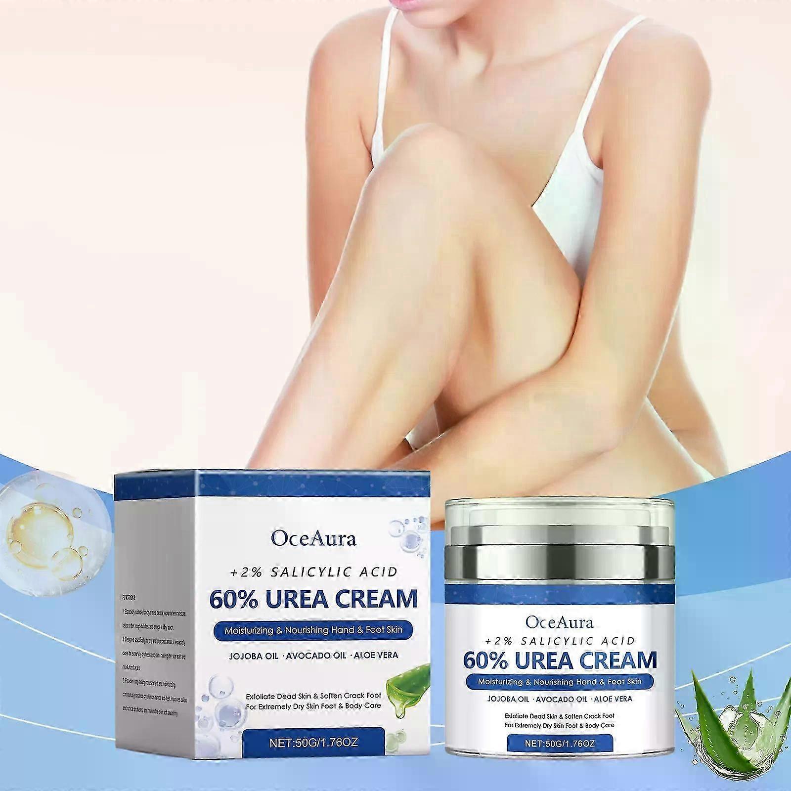 % 2 Salisilik Asit, Maksimum Güç ile Ayaklar için Üre Kremi Yüzde 60 Üre Ayak Kremi ve Kuru, Çatlamış Ayaklar, Topuklar, Dizler ve Dirsekler için El Kremi, S