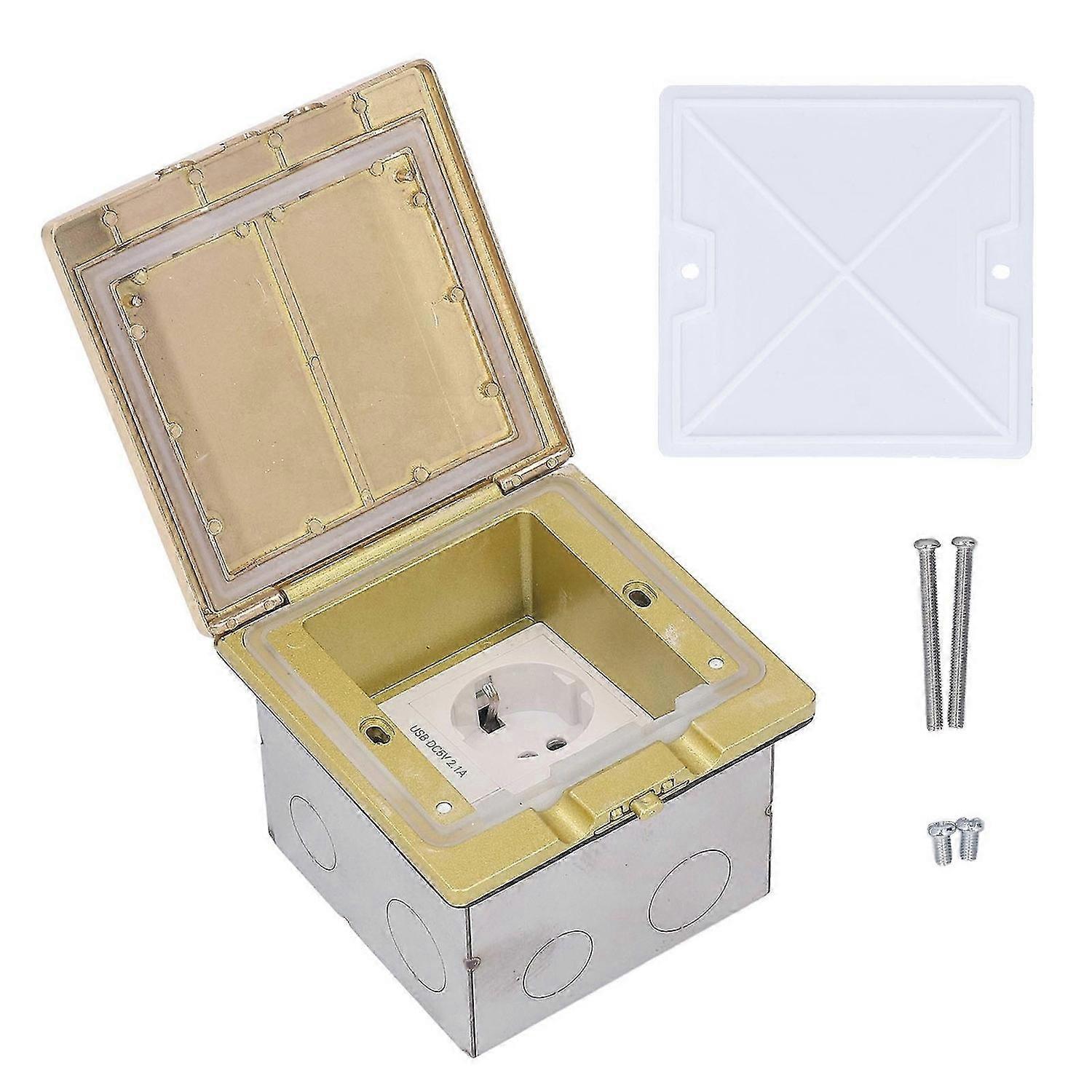 Floor Power Socket Embedded Installation USB Waterproof Dust Proof Recessed Power Outlet Standard