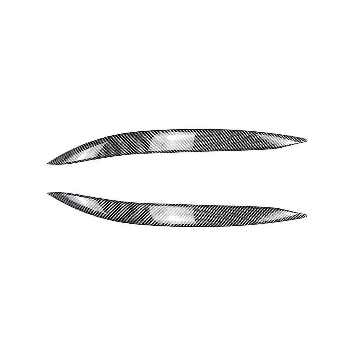 Car Front Headlight Eyebrow Head Light Eyelid Eyebrow for 1 Series F70 2 Series F74 2024+ Carbon Fiber Pattern