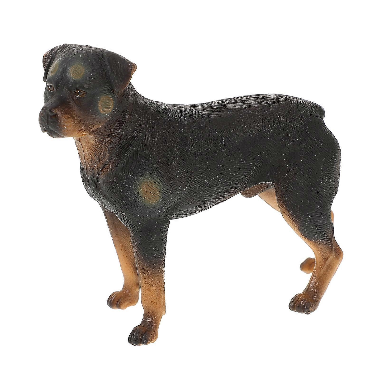 Realistic Dog Figurine, Lifelike Plastic Model Statue for Interactive Play, Enhances Cognitive Skills for Boys