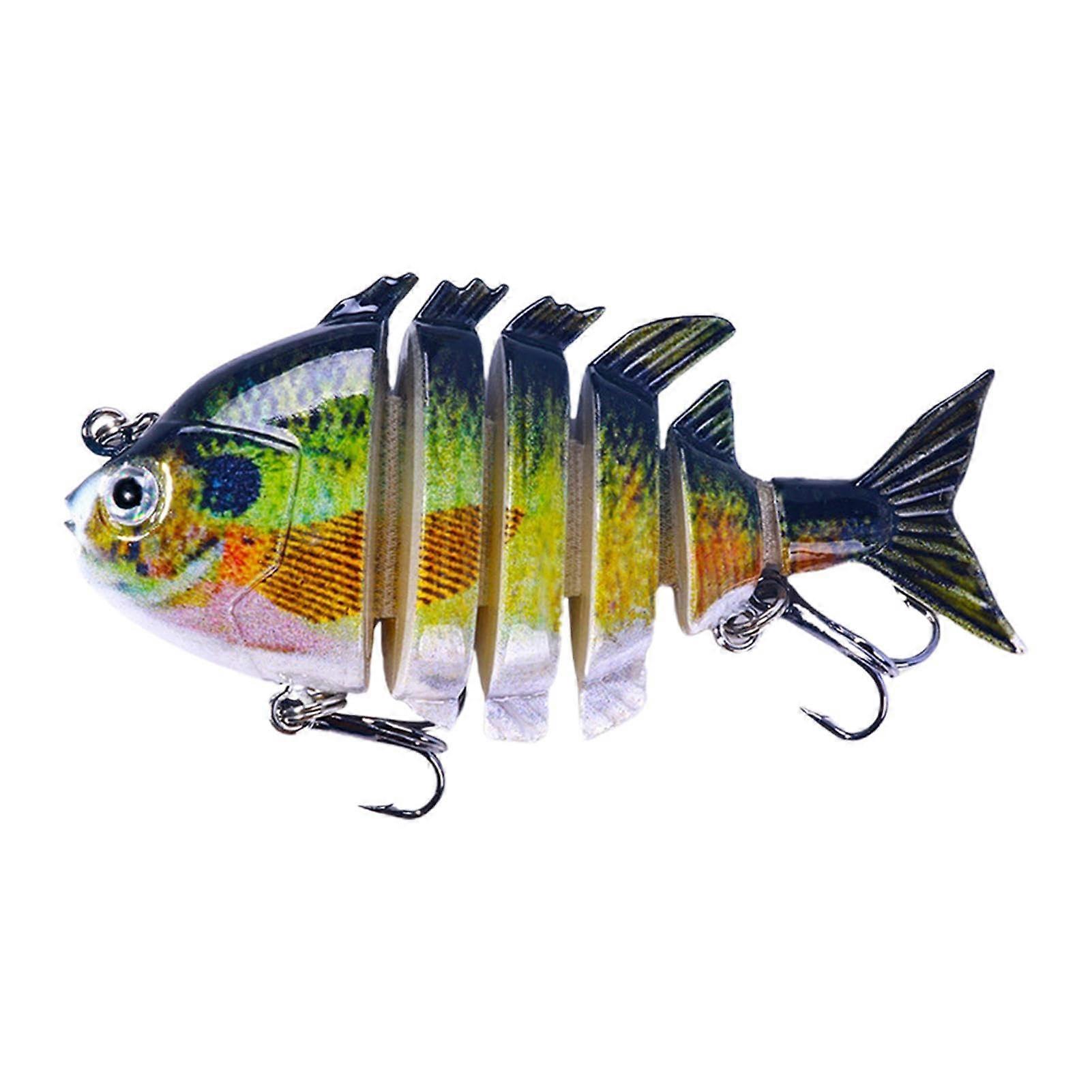 MultiJointed Fishing Lures, Realistic SlowSinking Lures for Bass, Pike