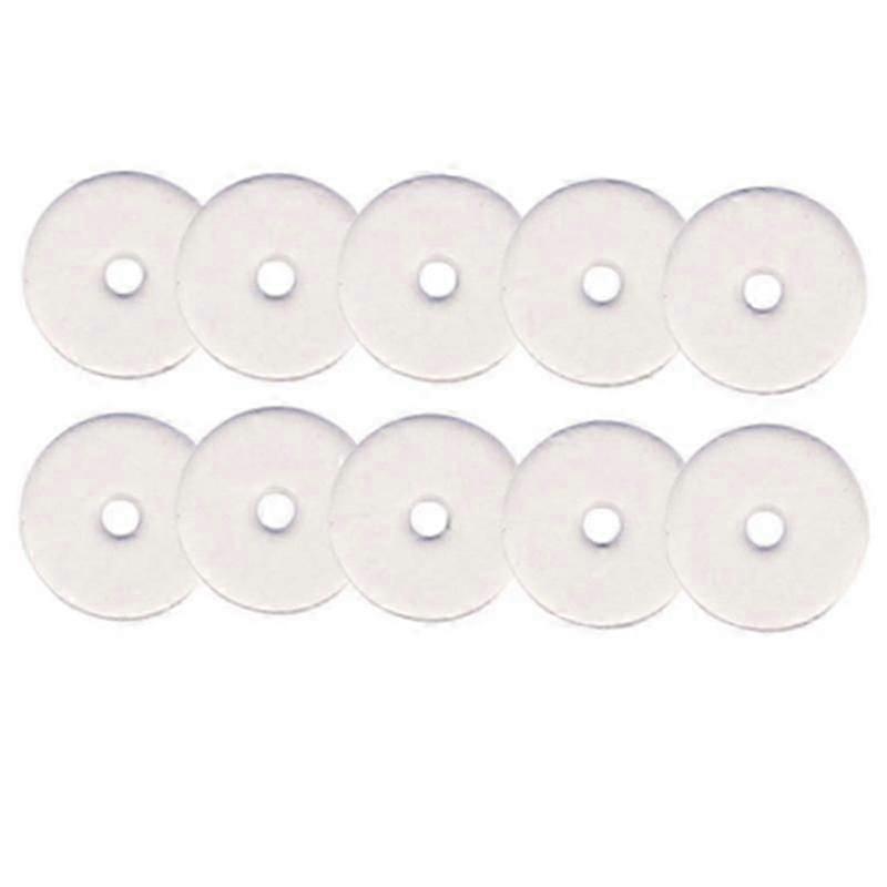 Dischi in silicone per la guarigione dei piercing, trasparenti, per fissare gli orecchini