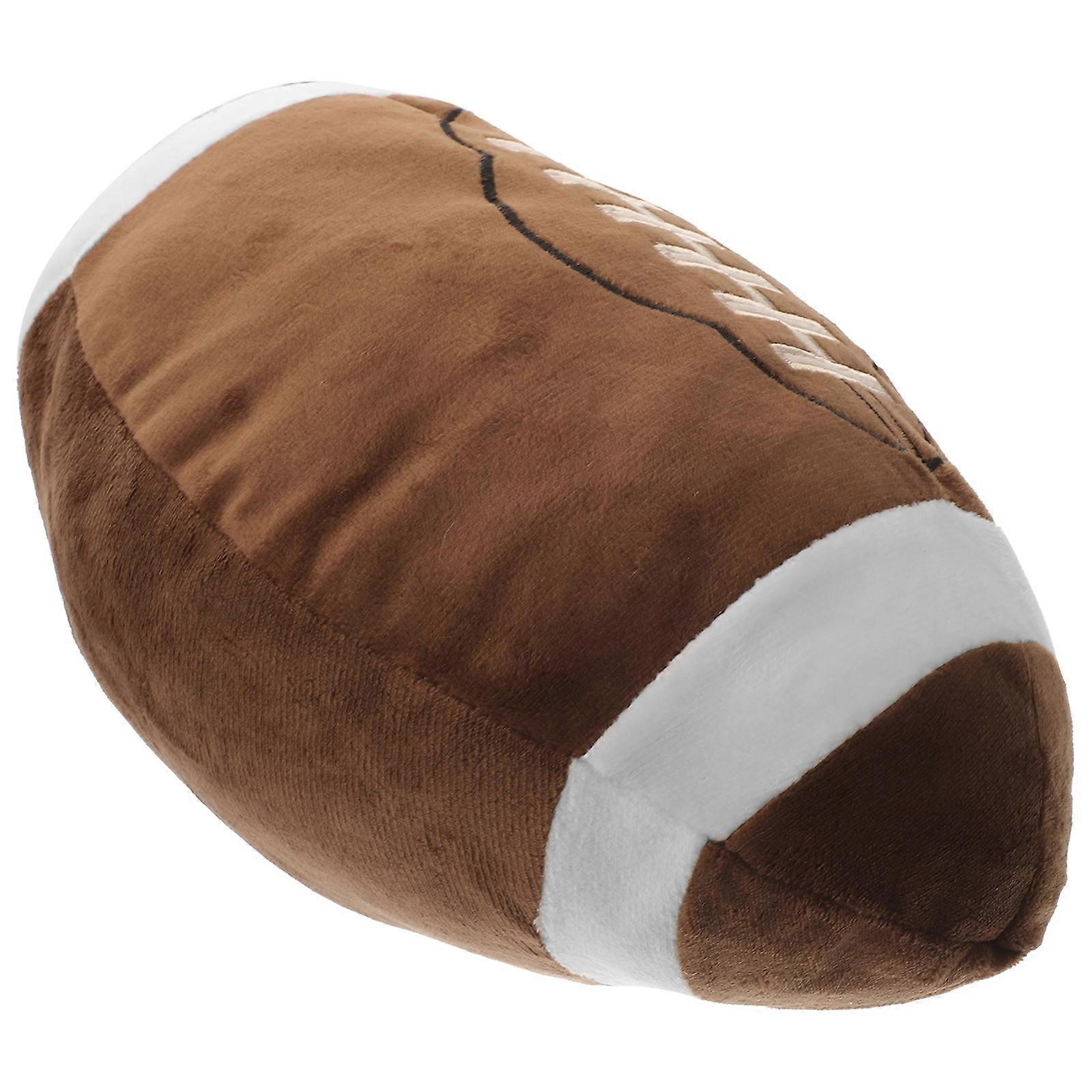 Plush Football Stuffed Pillow Sleeping Pillow For Living Room Assorted Color 31x20cm 1Pack