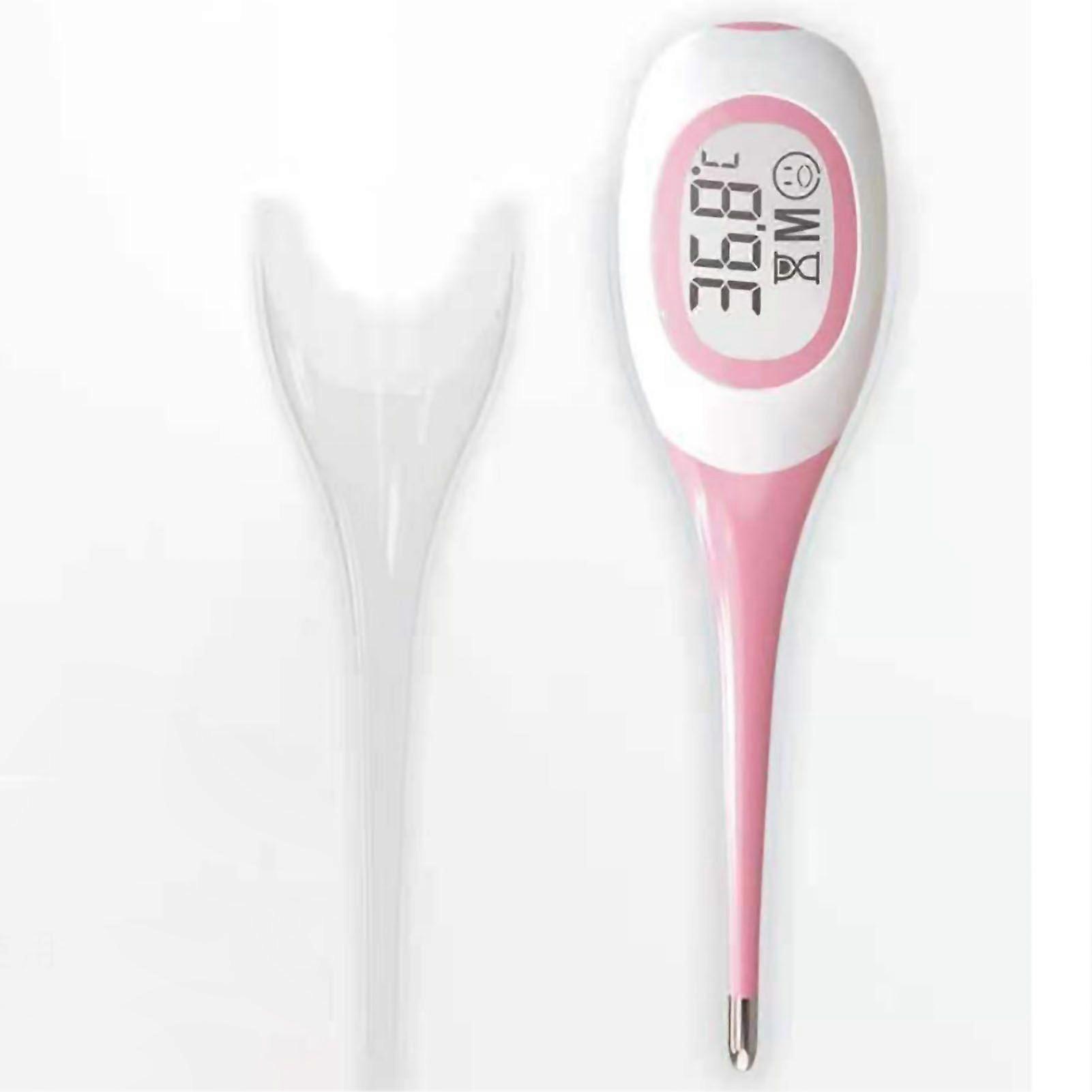 Digital Thermometer Fast Reading Flexible Tip High Precision Oral Rectal Underarm Thermometer PinkYMMR)