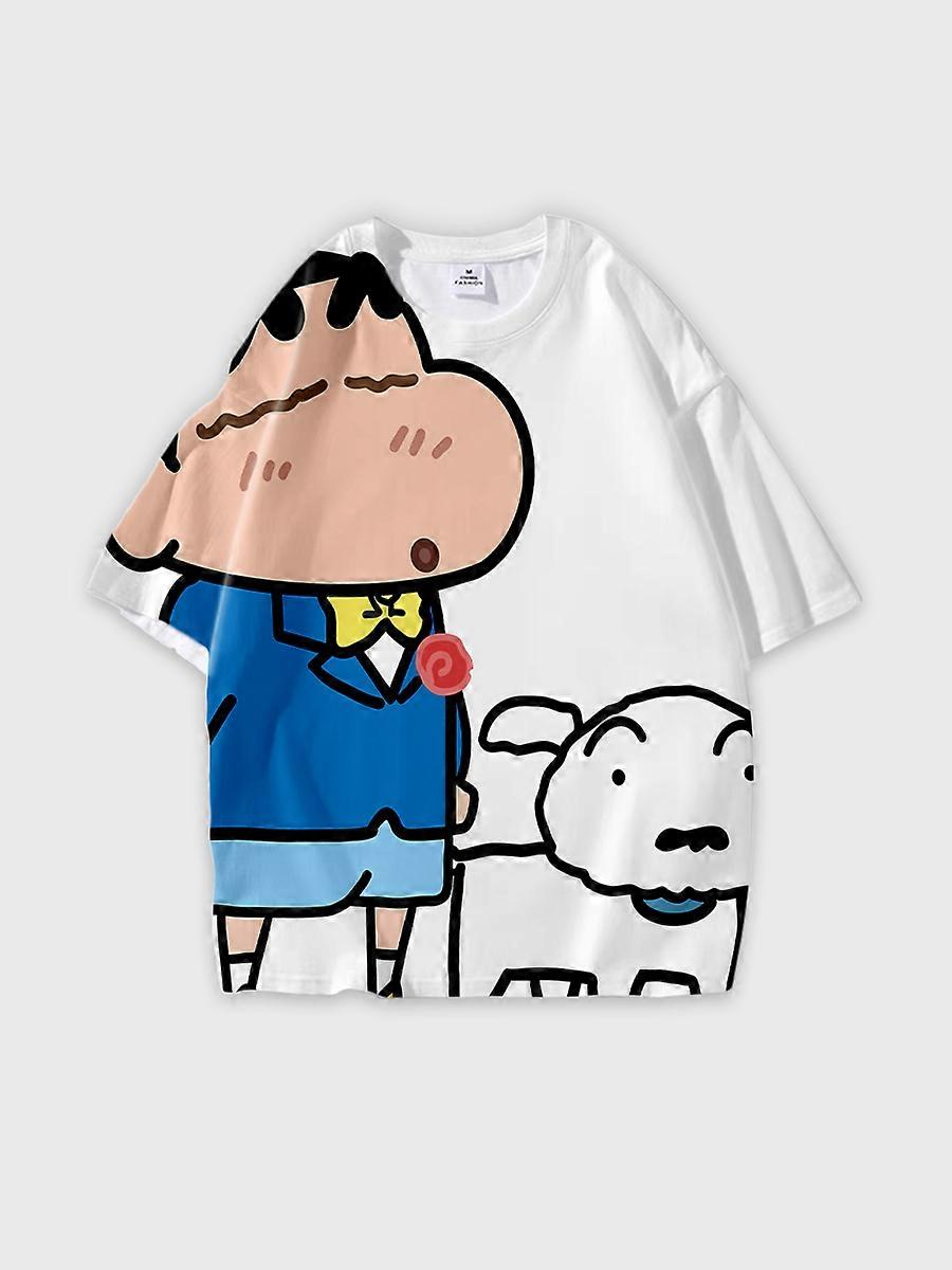 T-shirt round neck Pattern loose short sleeve JW31