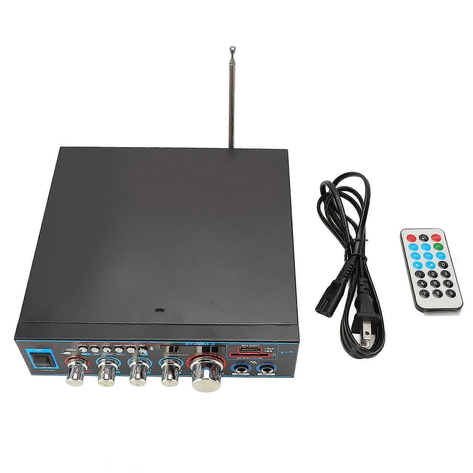 Bluetooth 5.0 HiFi Stereo Amplifier: Compact, Full Range Sound with Recording for Home & Car