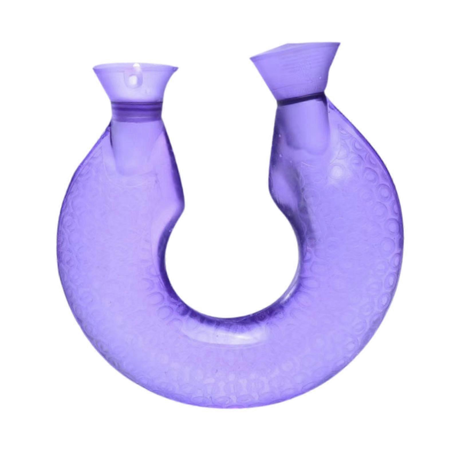 Neck and shoulder warmer in Ushape with water filling and cover, violet