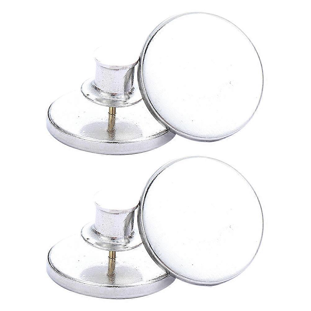 2 Pairs Durable Metal Buttons for Multi Purpose Removable Use