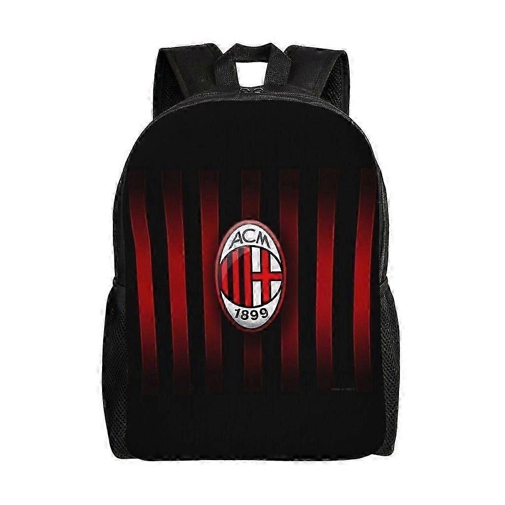 b1387 AC Milan حقيبة ظهر رجالية محمولة بسعة كبيرة غير رسمية ، حقيبة مدرسة إعدادية H uji1387