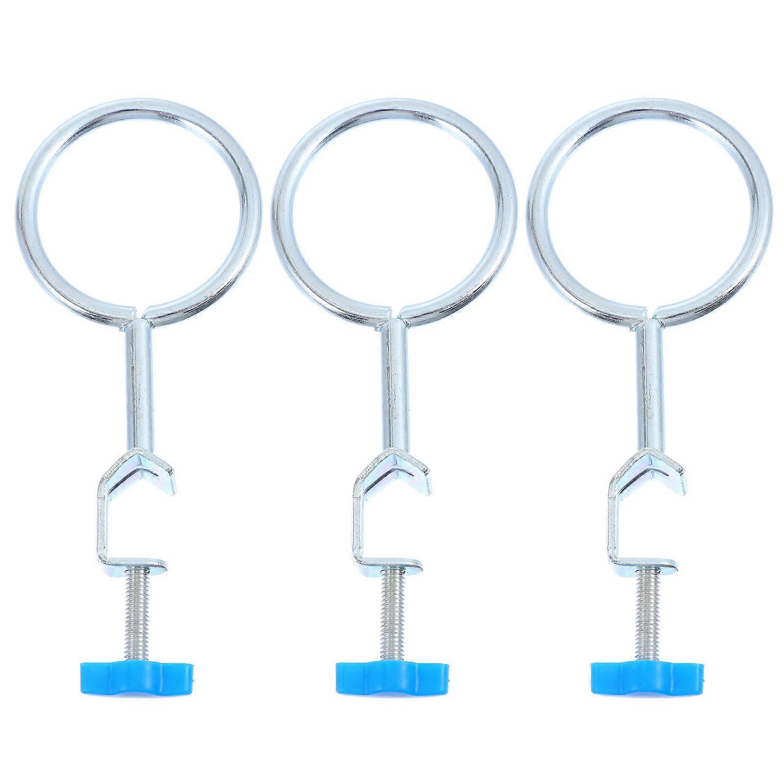 Support Stand Ring Lab Clamp Practical For Holding Glassware In Biological Lab 3Pcs