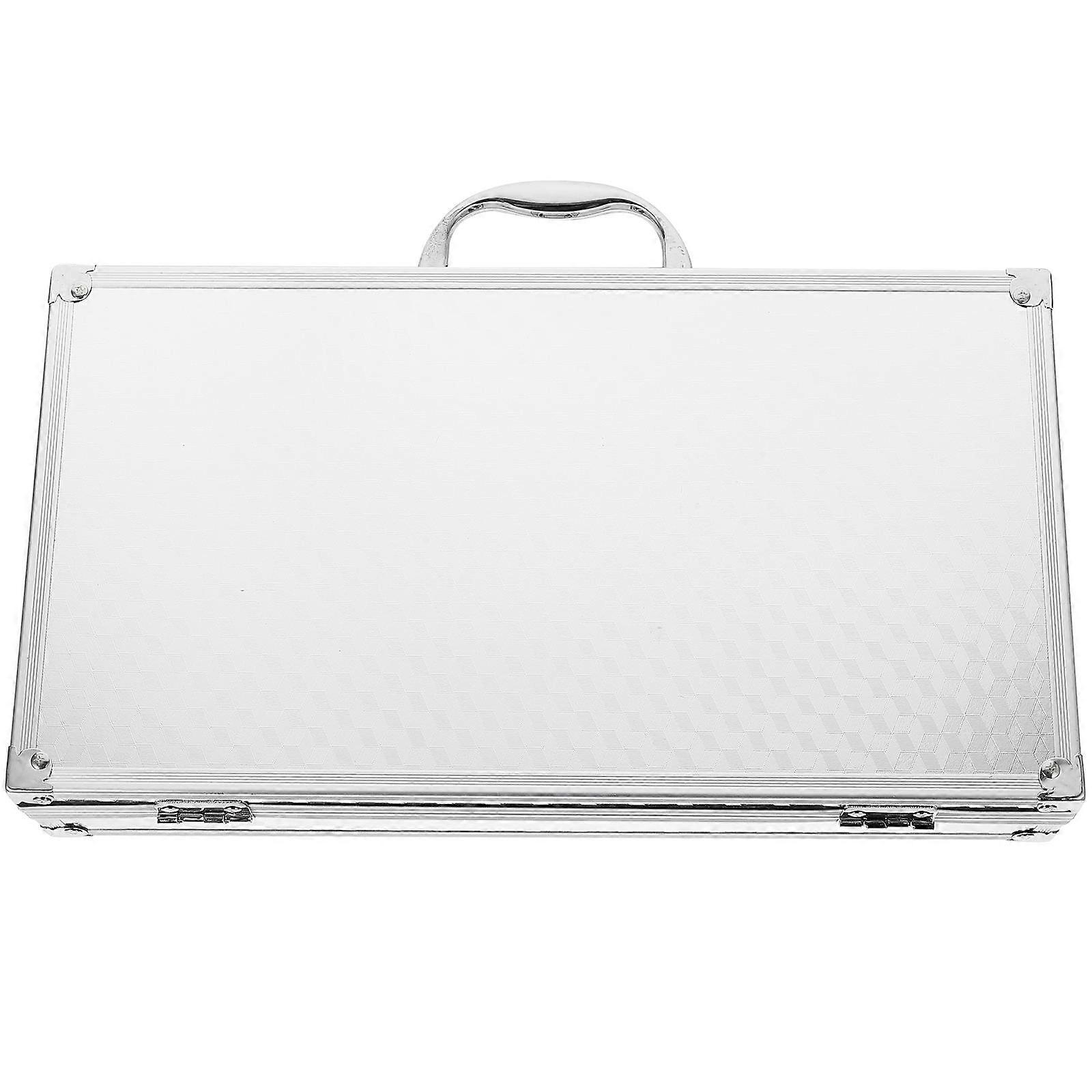 Lightweight Aluminum Tool Box Portable Hard Shell Carrying Case for Tools Small Briefcase for Home Office Outdoor Durable Storage Safe Document