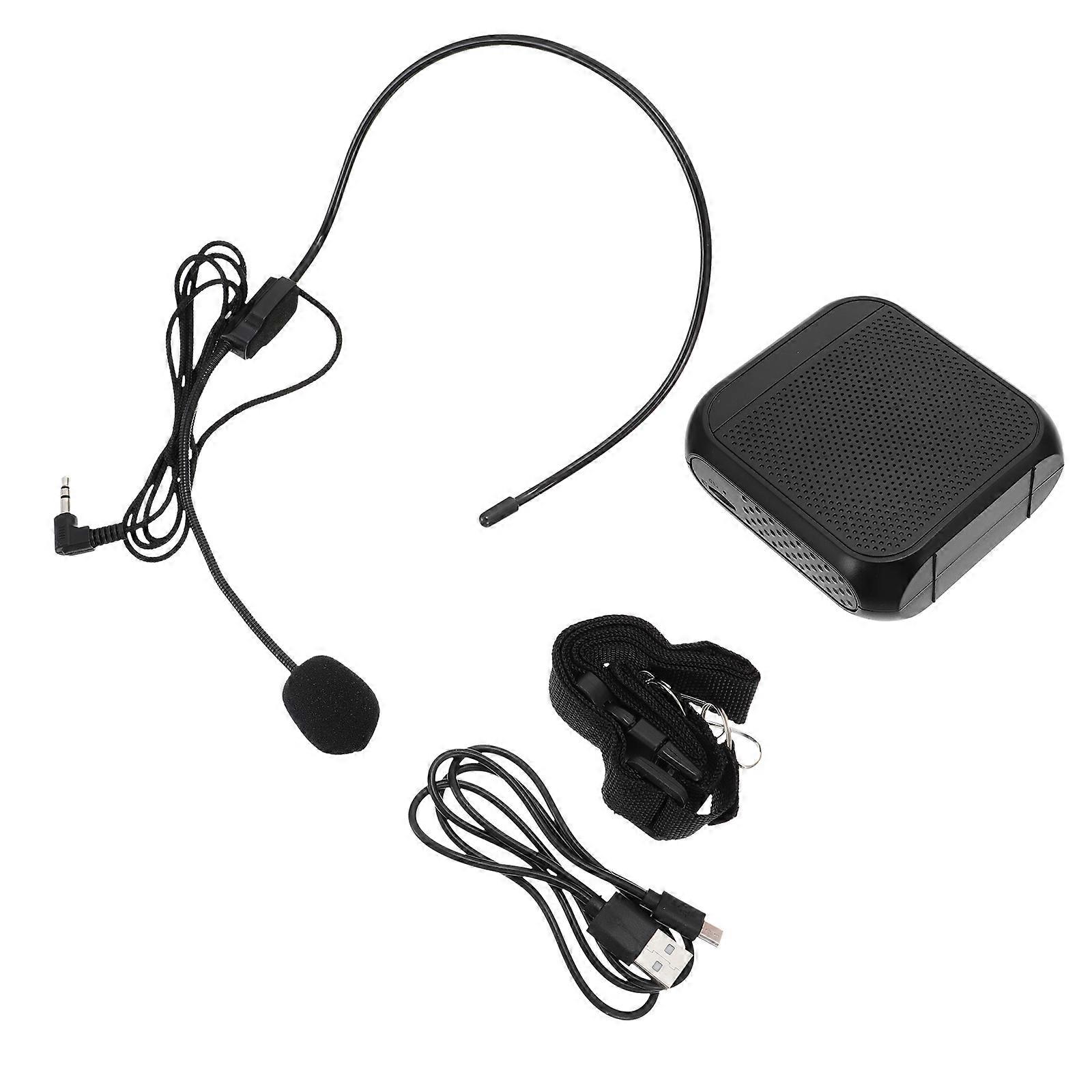 Wireless Voice Amplifier with Rechargeable Battery for Teachers – Compact Sound Amplification Microphone for Voice Projection and Throat Protection
