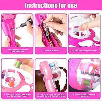 Kit De Diamantes Para Cabello – 862 Piezas – Máquina De Brillo Con Punzón, Clips Y Tijeras – Herramienta De Estilo Glamurosa Para Niñas